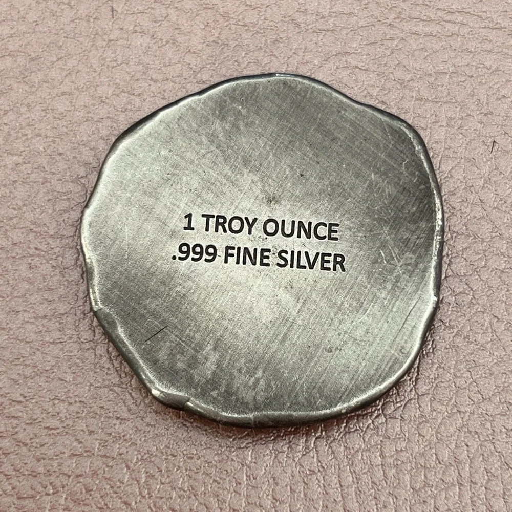 PRICE FIRM 1 Troy Ounce .999 Fine Silver Athena Owl Coin - Picture 5 of 5